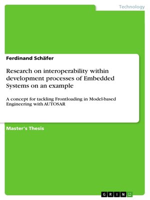 cover image of Research on interoperability within development processes of Embedded Systems on an example